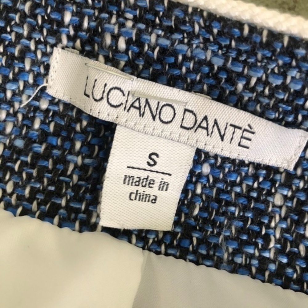 Luciana Dante jacket blue blazer gold/white trimming small - Picture 5 of 8